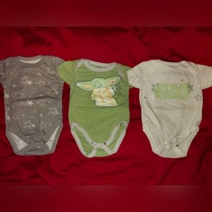 Star Wars onesies 3-6mo